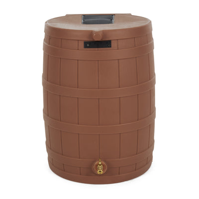 Good Ideas Rain Wizard Storage Rain Barrel 50-Gal, Terra Cotta (Open Box) - VMInnovations