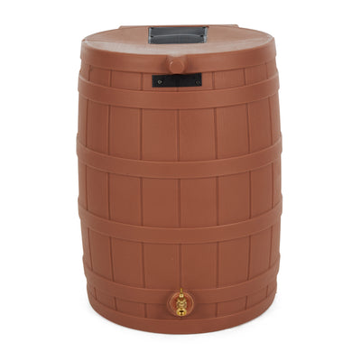 Good Ideas Rain Wizard Storage Collection Rain Barrel 50-Gallon, Terra Cotta