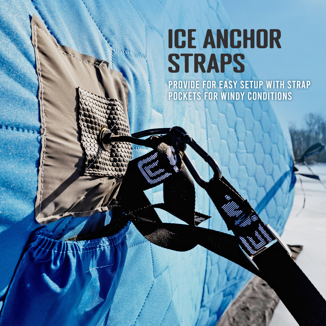 CLAM 11.5' 6 Person Ice Team Thermal Hub Shelter w/Dimmable Light (Open Box) - VMInnovations