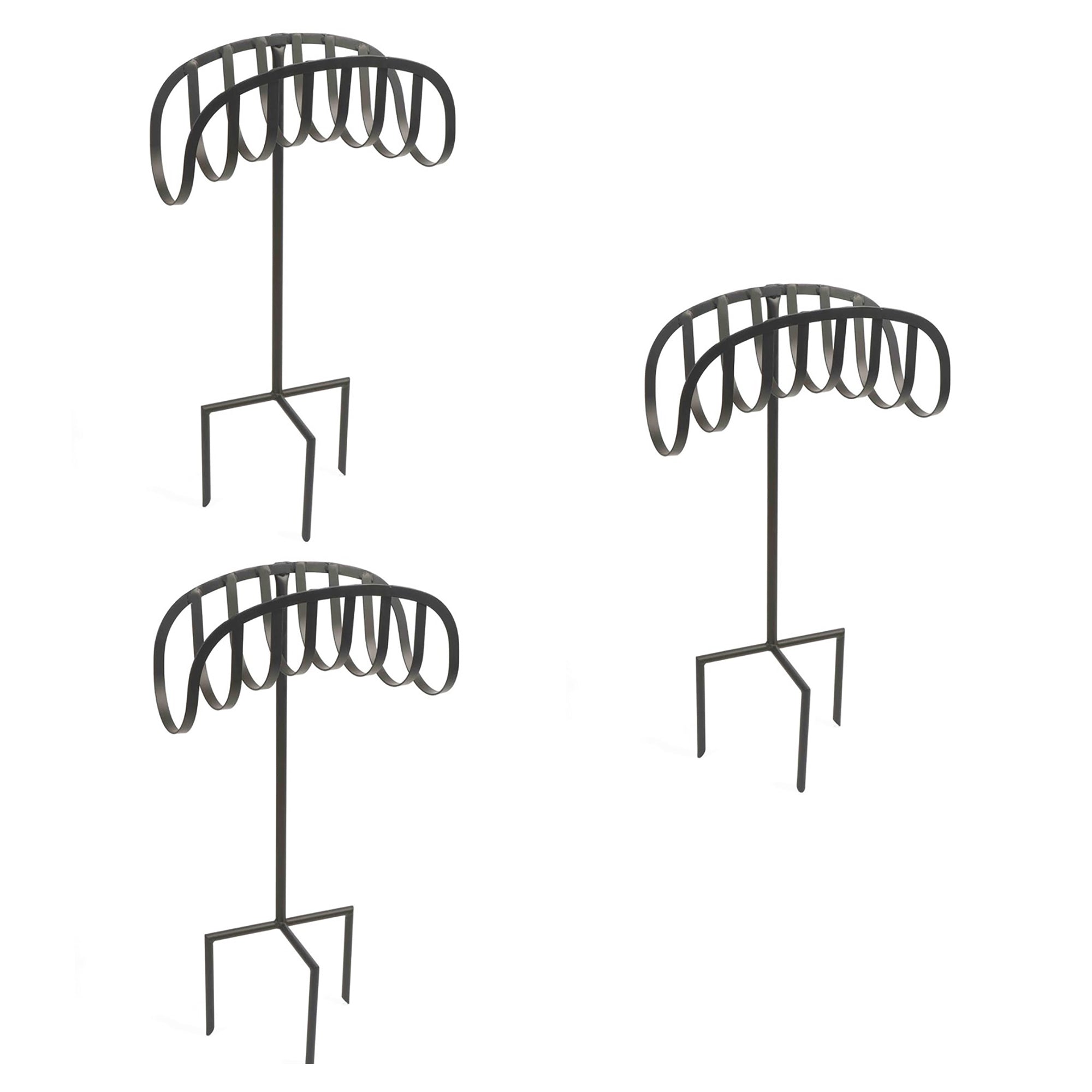 Liberty Garden Decorative Powder Coated Steel Garden Hose Storage Stand (3 Pack) - VMInnovations