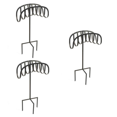 Liberty Garden Decorative Powder Coated Steel Garden Hose Storage Stand (3 Pack) - VMInnovations
