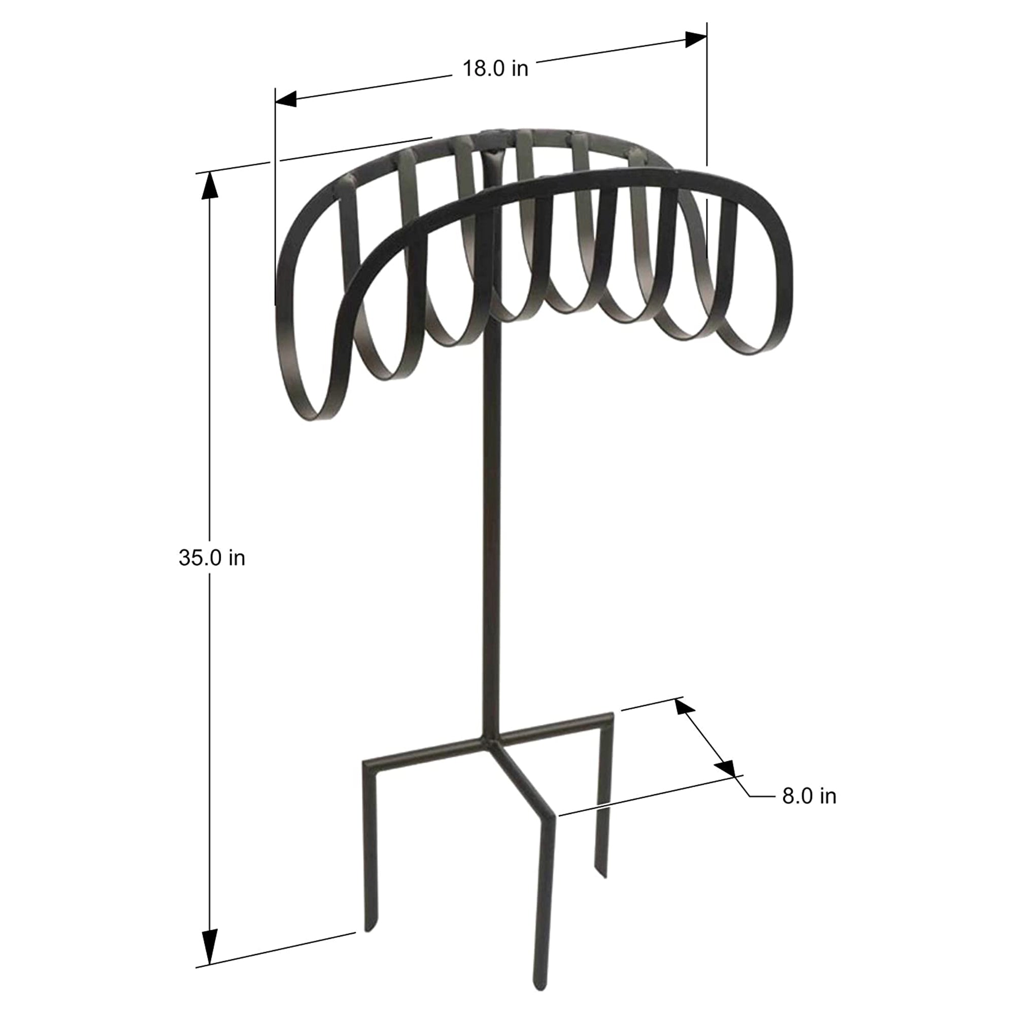 Liberty Garden Decorative Powder Coated Steel Garden Hose Storage Stand (3 Pack) - VMInnovations