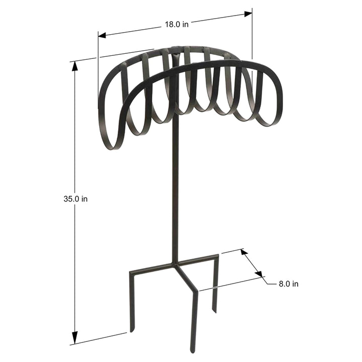 Liberty Garden Decorative Powder Coated Steel Garden Hose Storage Stand (3 Pack)