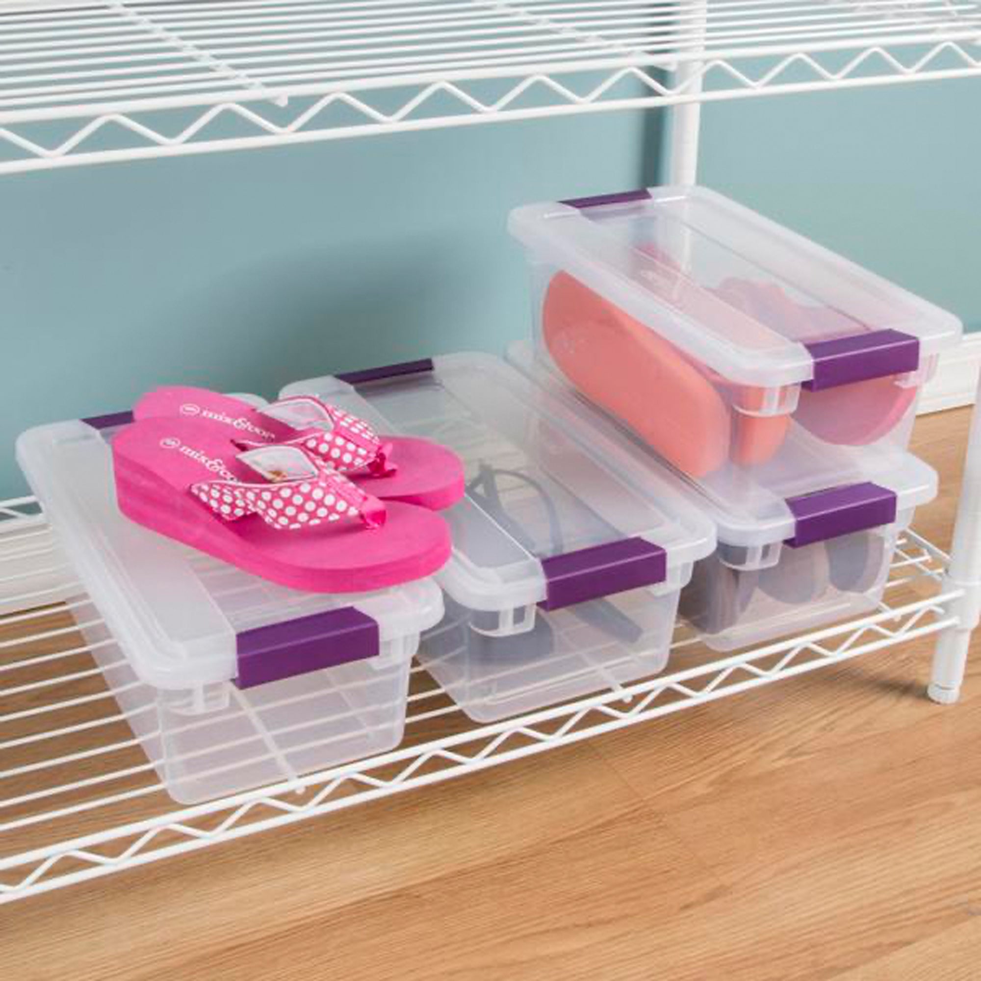 Sterilite 6 Quart Plastic ClearView Latch Box Storage Container Tote, 72 Pack