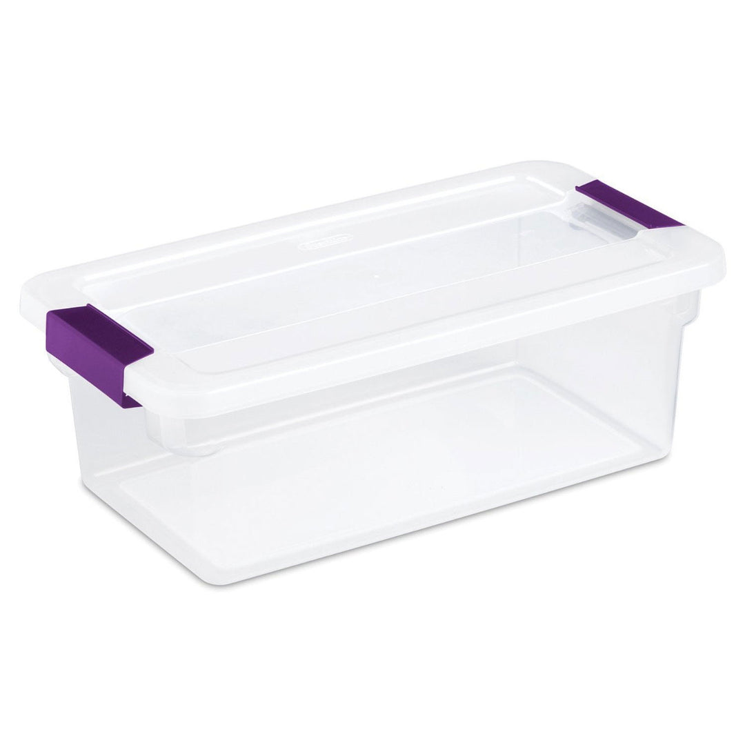 Sterilite Plastic Latching Storage Tote, 66Qt, 6 Pack & Shoe Box, 6Qt, 12 Pack