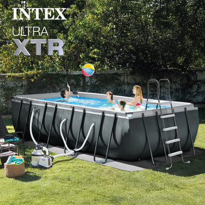 INTEX 18' x 9' x 53" Ultra XTR Frame Pool, Cover, Cooler, and Float (2 Pack) - VMInnovations