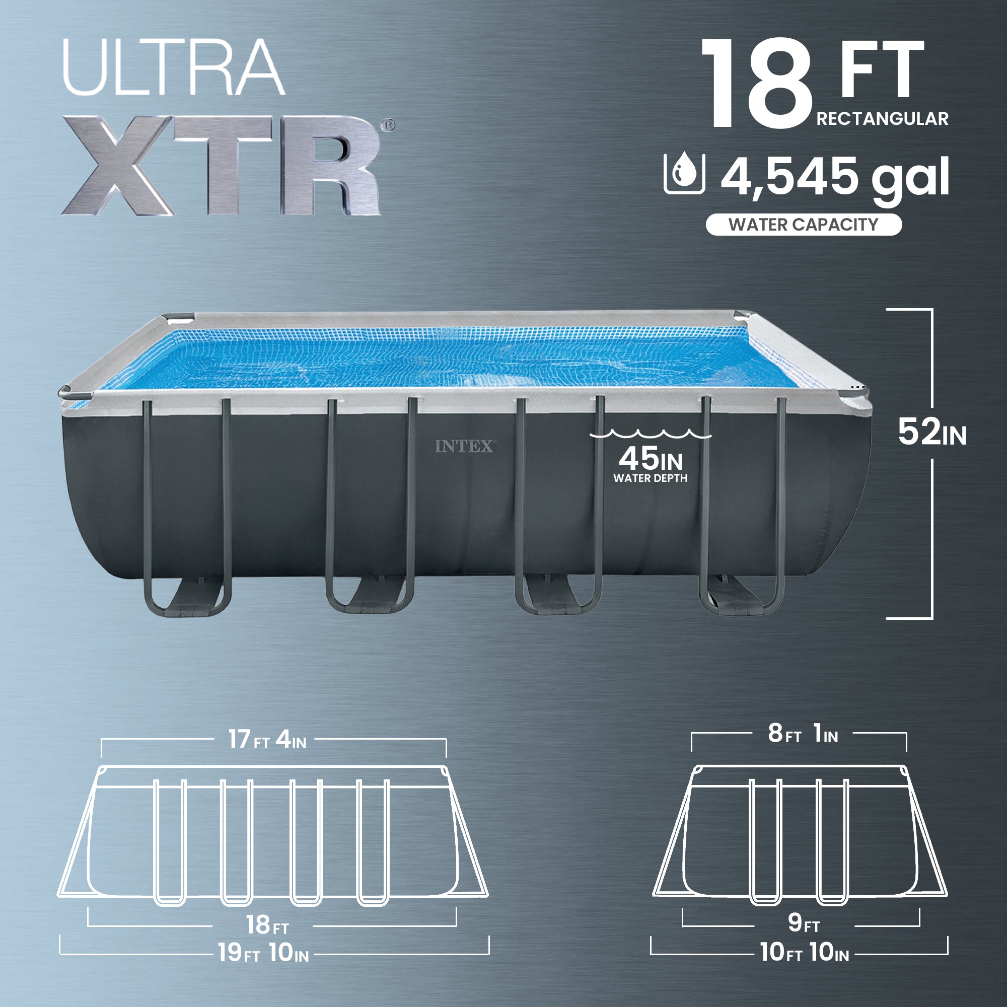INTEX 18' x 9' x 53" Ultra XTR Frame Pool, Cover, Cooler, and Float (2 Pack) - VMInnovations