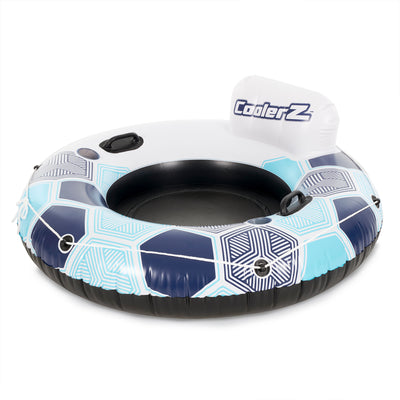 Bestway Inflatable 2 Person Lake Pool Tube, CoolerZ Inflatable Pool River Tube