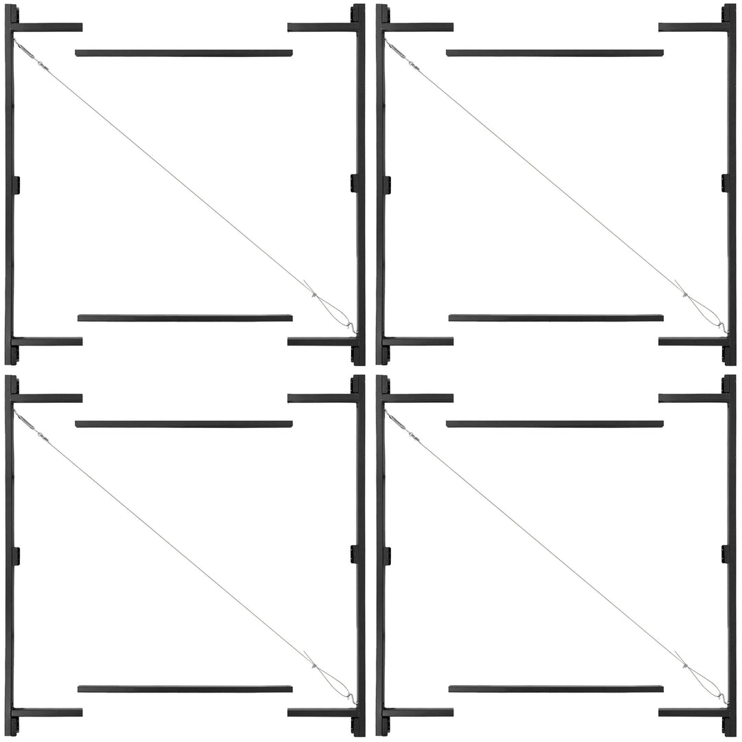 Adjust-A-Gate Steel Frame Gate Kit, 36"-60" Wide Opening Up To 7' High (4 Pack)