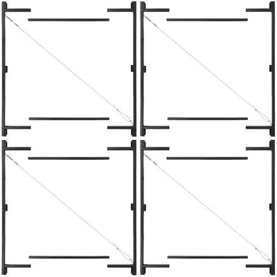 Adjust-A-Gate Steel Frame Gate Kit, 36"-60" Wide Opening Up To 7' High (4 Pack)