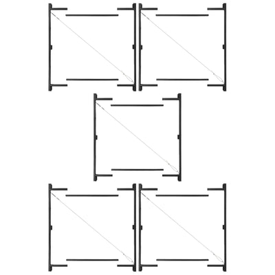 Adjust-A-Gate Steel Frame Gate Kit, 36"-60" Wide Opening Up To 7' High (5 Pack)