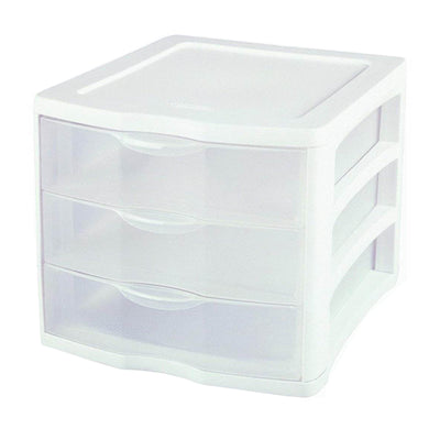 Sterilite 5 Drawer Desk Storage Bin, 4 Pack & 3 Drawer Desk Storage Bin, 4 Pack - VMInnovations