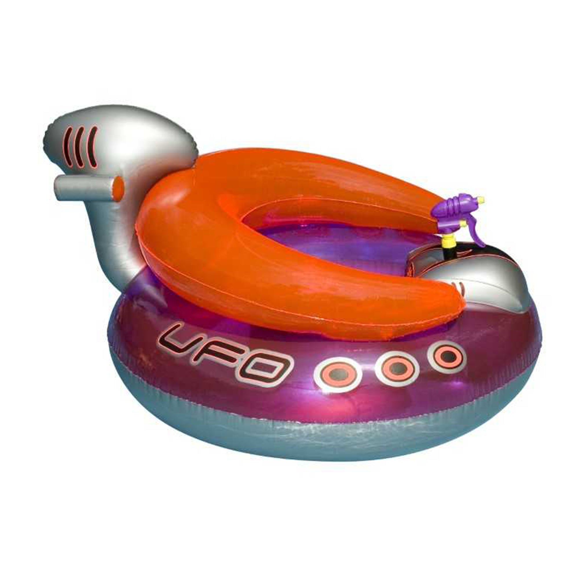 Swimline Basketball Hoop & UFO Lounge Chair Pool Float with Squirt Gun, (2 Pack)