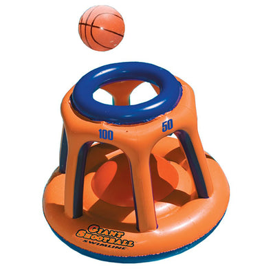 Swimline Basketball Hoop & UFO Lounge Chair Pool Float with Squirt Gun, (2 Pack) - VMInnovations