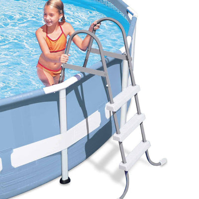 Intex Above-Ground Pool Ladder for 42-Inch Wall Height Pool w/ Intex  Pool Cover