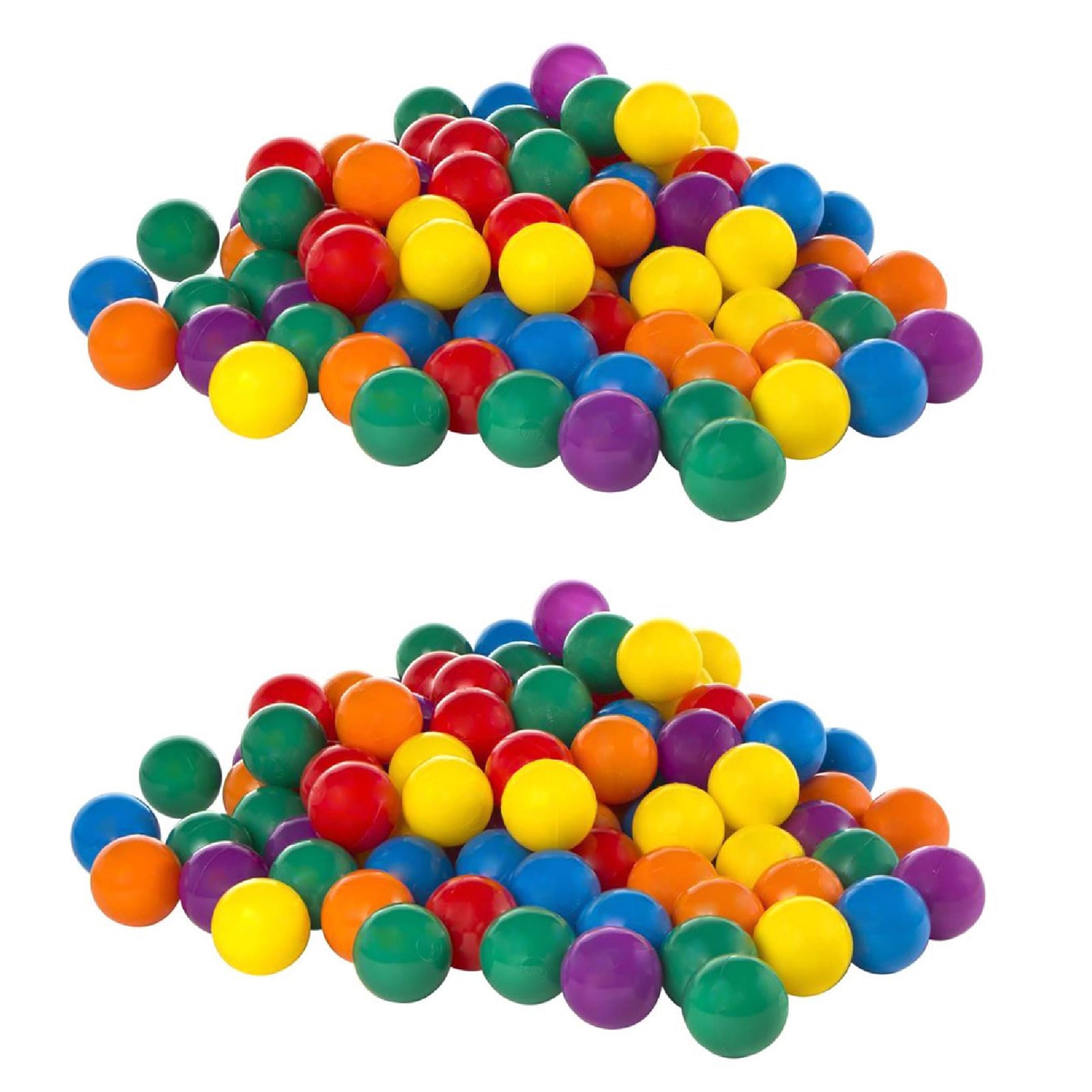 Intex 100-Pack Large Plastic Multi-Colored Fun Ballz For Ball Pits (2 Pack) - VMInnovations