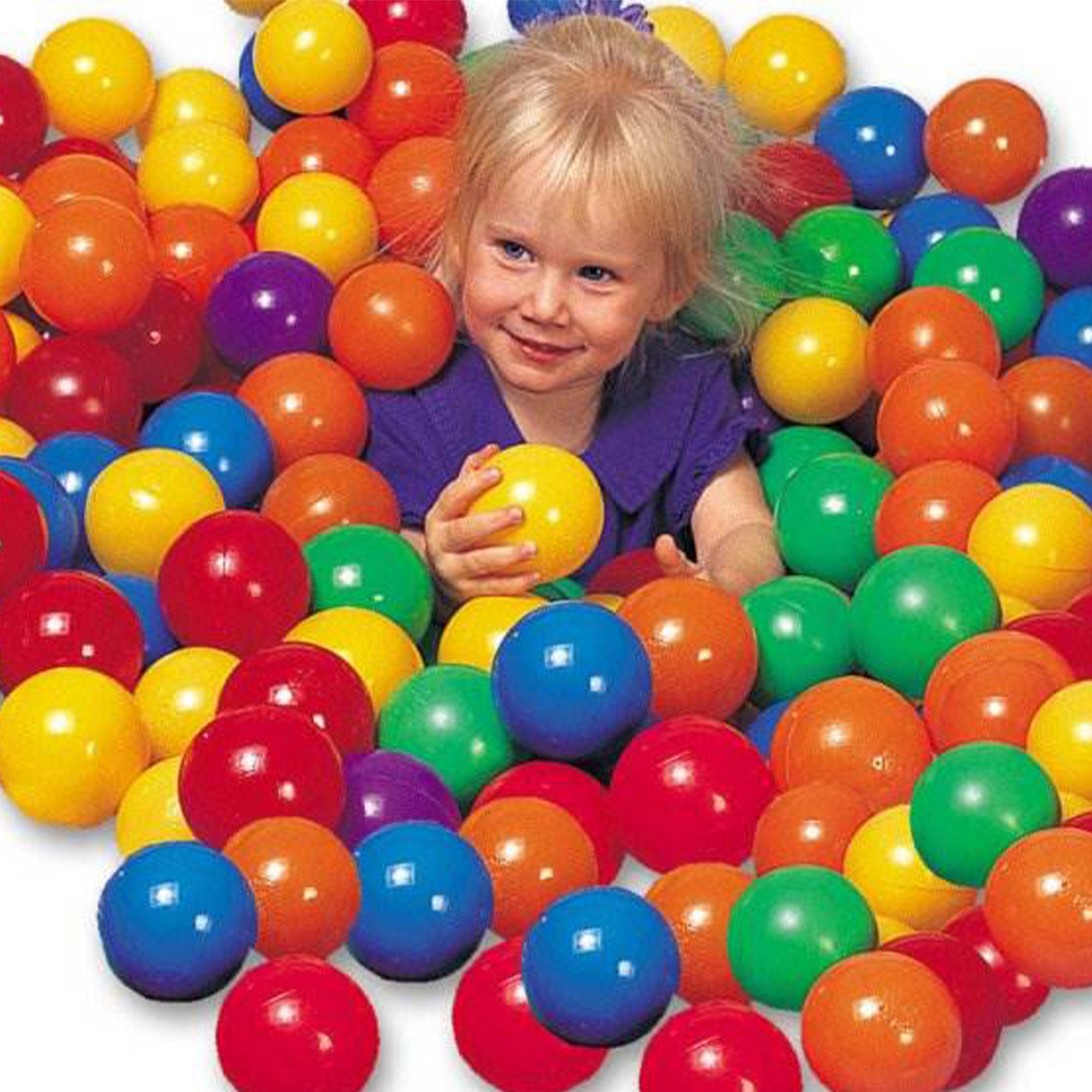 Intex 100-Pack Large Plastic Multi-Colored Fun Ballz For Ball Pits (3 Pack) - VMInnovations