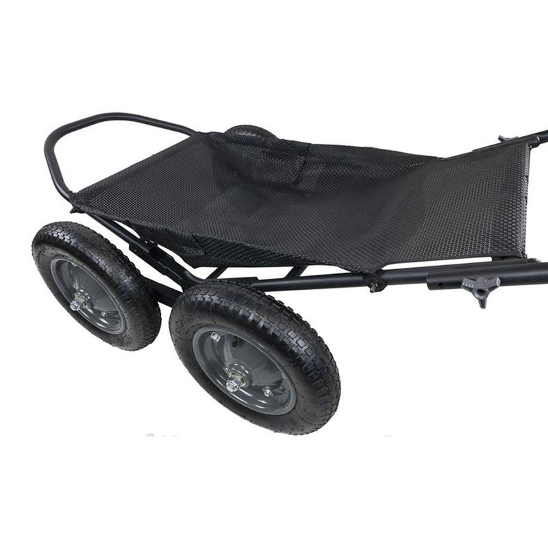 Hawk Crawler Capacity Foldable Multi Use Deer Game Recovery Cart, Black (2 Pack)
