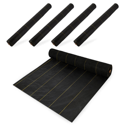 DeWitt Sunbelt 6' Wide Weed Barrier Landscape Fabric Ground Cover, 300' (5 Pack)