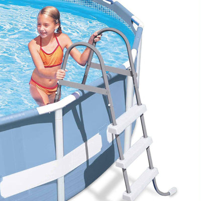 Intex Above Ground Steel Frame Pool Ladder & Intex Cleaning Maintenance Pool Kit