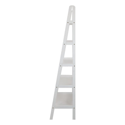 Casual Home 6 Foot 5 Shelf Wood Ladder Storage Organizer Bookcase Rack (Used) - VMInnovations
