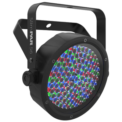 CHAUVET DJ 56 LED DMX Slim Par Flat Can RGB Wash Light Effect Fixture (12 Pack)