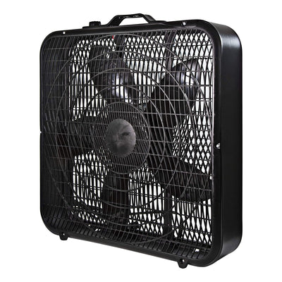 Comfort Zone 3 Speed High Performance Box Fan Air Conditioner 20 Inch (Open Box)