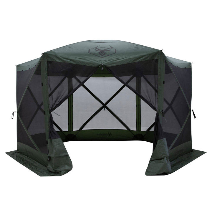 Gazelle Pop Up 8 Person Camping Gazebo Day Tent w/ Mesh Windows (Open Box) - VMInnovations