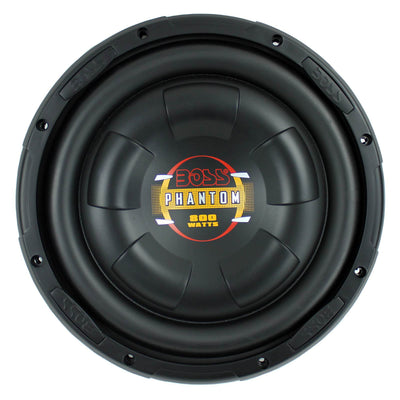 2) BOSS D10F 10" 1600W Shallow Slim Car Audio Subwoofers Power Subs Woofers Flat
