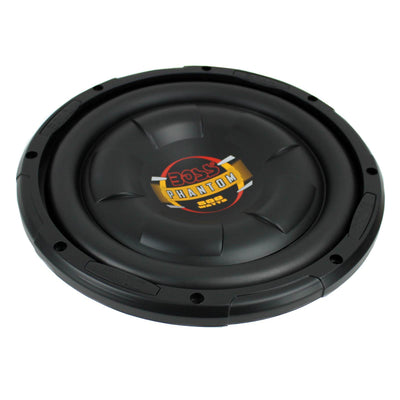 2) BOSS D10F 10" 1600W Shallow Slim Car Audio Subwoofers Power Subs Woofers Flat