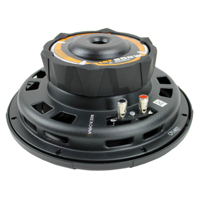 2) BOSS D10F 10" 1600W Shallow Slim Car Audio Subwoofers Power Subs Woofers Flat