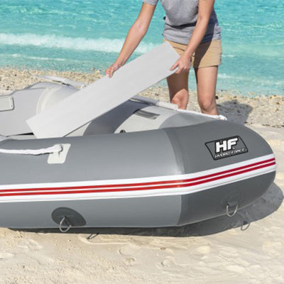 Bestway Hydro Force 110 Inch Inflatable Boat Set with Oars and Pump (2 Pack)