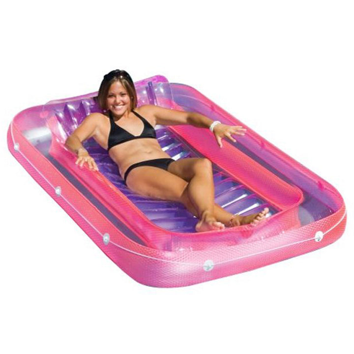 Swimline 71" Swimming Pool Inflatable Suntan Lounge Water Raft Float (4 Pack)