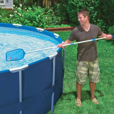 Intex Cleaning Maintenance Swimming Pool Kit & 15' Above Ground Pool Cover