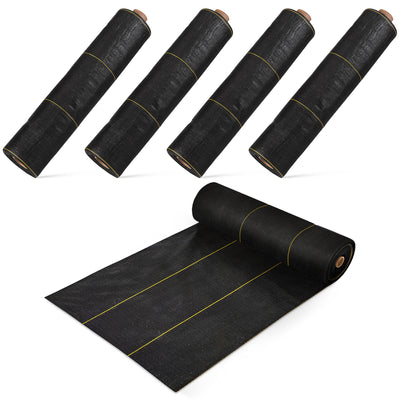 DeWitt Sunbelt 3' Wide Weed Barrier Landscape Fabric Ground Cover, 300' (5 Pack) - VMInnovations