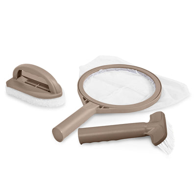 Intex PureSpa Maintenance Kit, Cup Holder & Tray with Headrest Pillows, (2 Pack)
