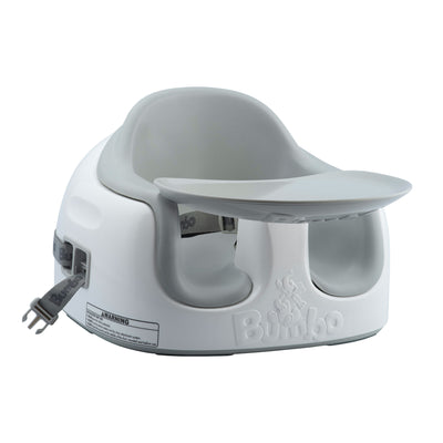 Bumbo Baby Toddler Adjustable 3-in-1 Booster Seat/High Chair & Tray, Cool Gray - VMInnovations