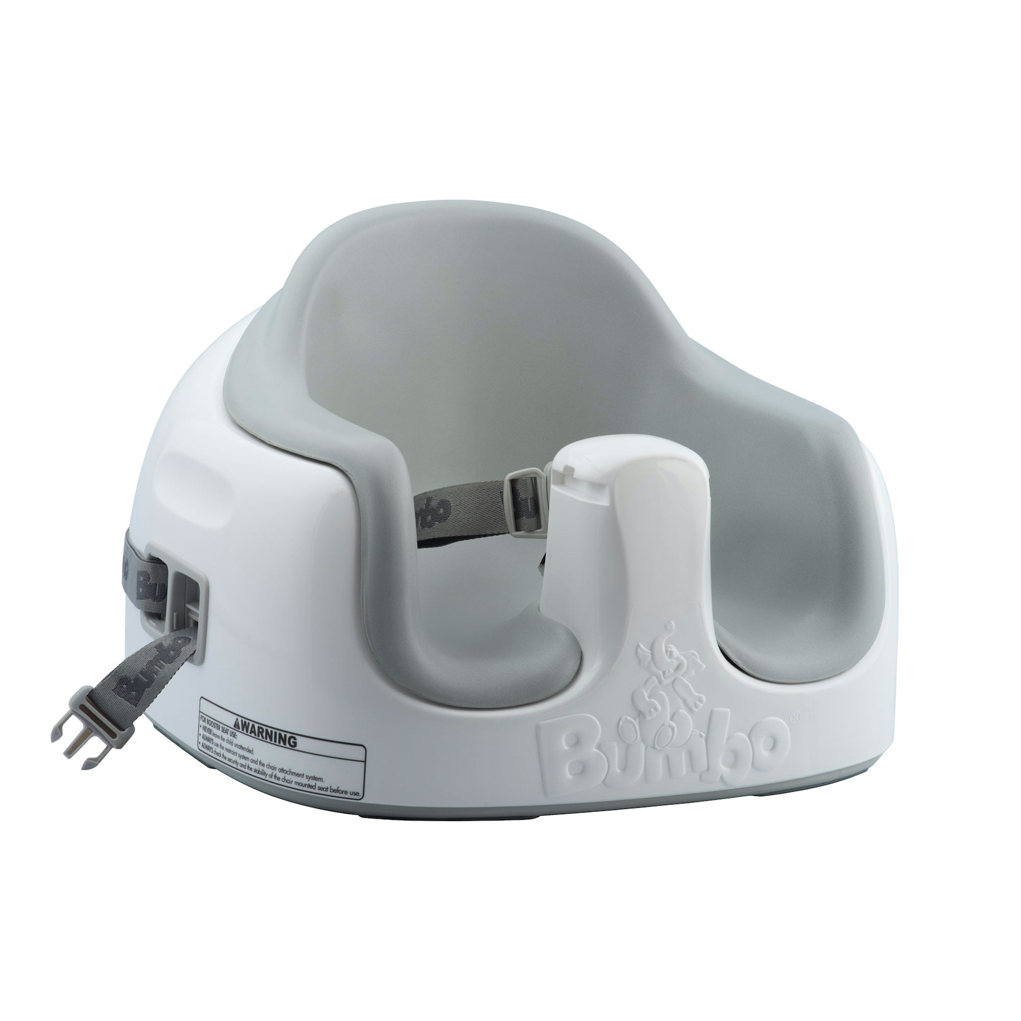 Bumbo Baby Toddler Adjustable 3-in-1 Booster Seat/High Chair & Tray, Cool Gray - VMInnovations