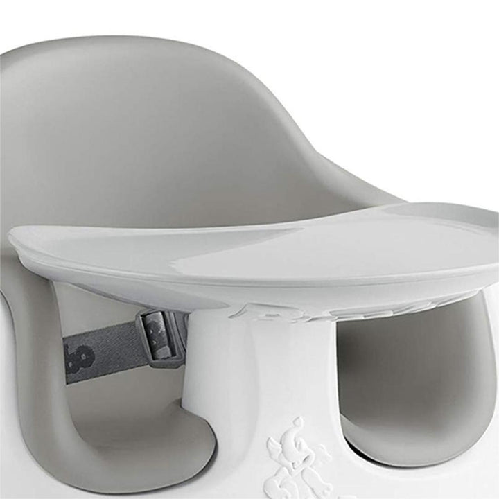 Bumbo Baby Toddler Adjustable 3-in-1 Booster Seat/High Chair & Tray, Cool Gray