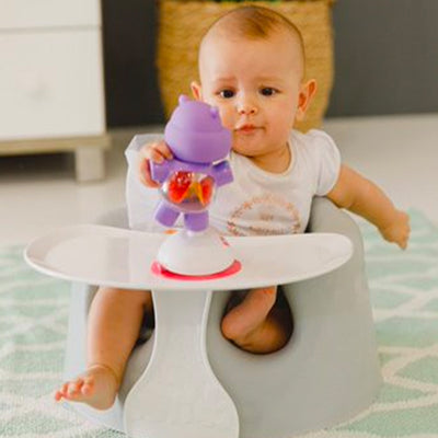 Bumbo Baby Infant Soft Foam Wide Floor Seat w/ 3 Point Adjustable Harness, Gray (For Parts)