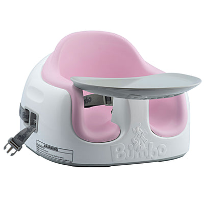 Bumbo Baby Toddler Adjustable 3-in-1 Booster Seat/High Chair, Pink (Open Box)
