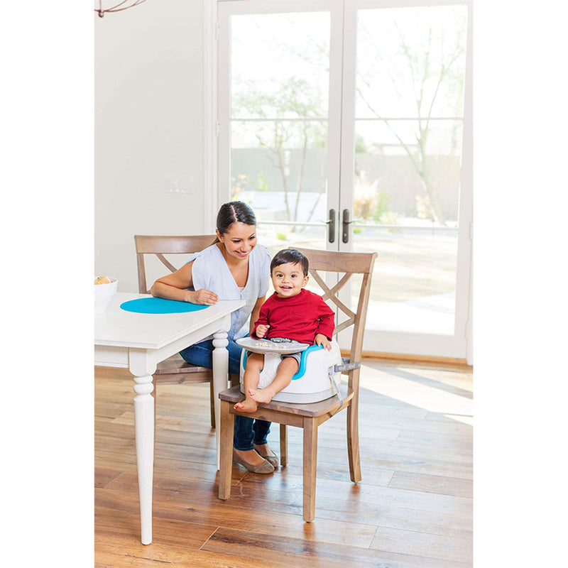 Bumbo Baby Toddler Adjustable 3-in-1 Booster Seat/High Chair & Tray, Cradle Pink