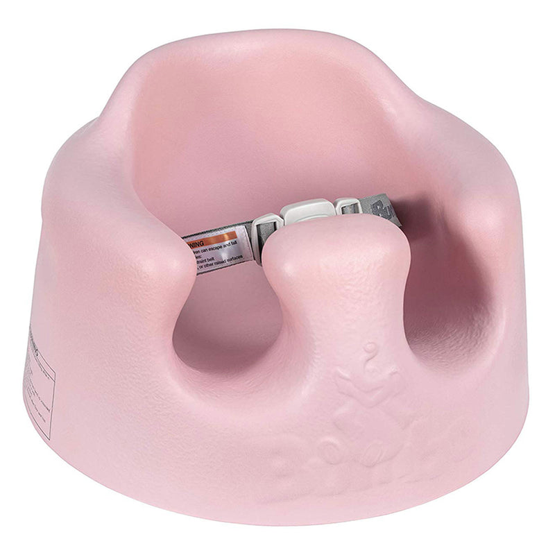 Bumbo Infant Floor Seat Baby Sit Up Chair with Adjustable Harness, Cradle Pink