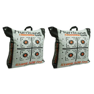 Hurricane Double Sided 460 FPS Woven Crossbow Archery Bag Target, Yellow(2 Pack) - VMInnovations