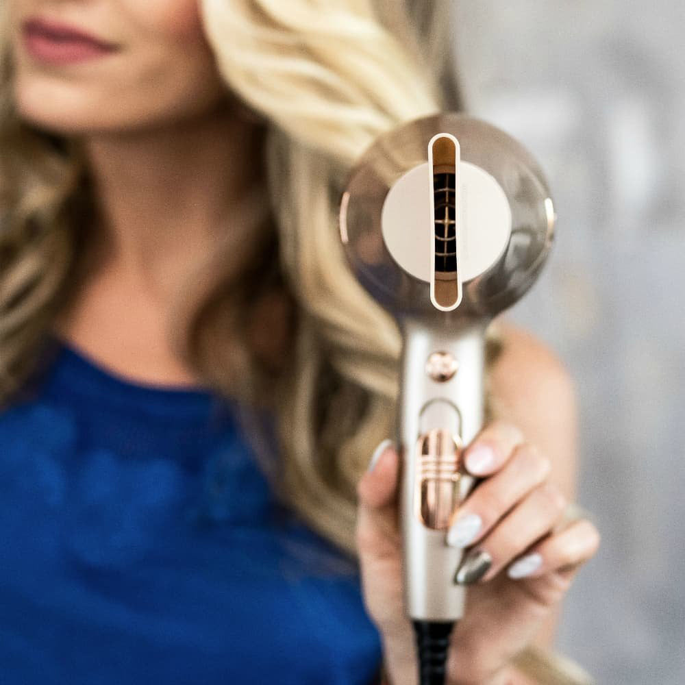 TYME Blowtyme Ionic and Ceramic Pro Lightweight Hair Blow Dryer, Rose Gold(Used)