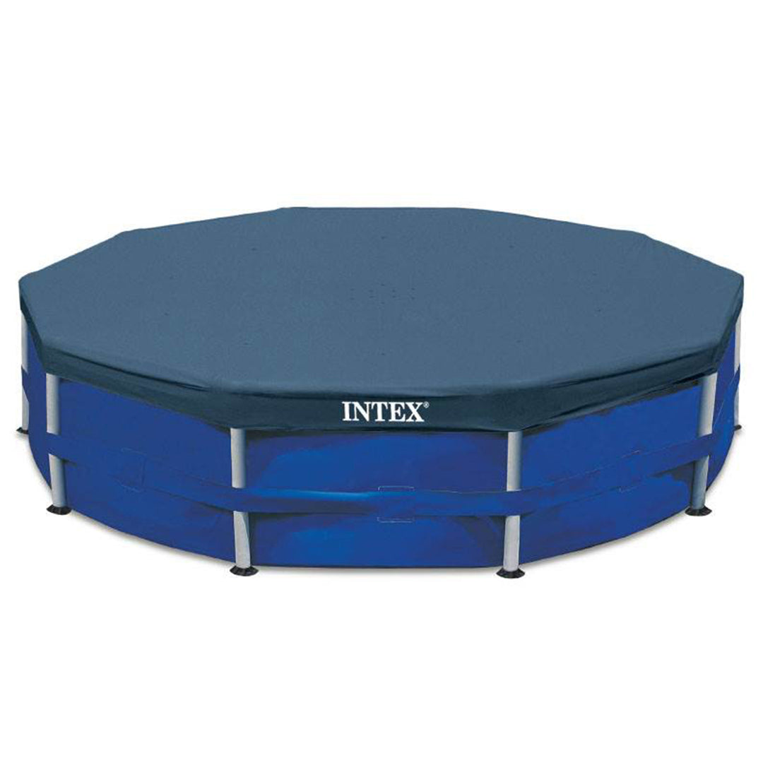 Intex Steel Frame Pool Ladder for 42' Wall Height & 15' Round Pool Debris Cover