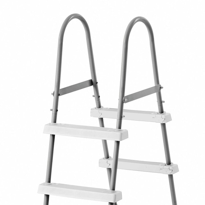 Intex Steel Frame Pool Ladder for 42' Wall Height & 15' Round Pool Debris Cover