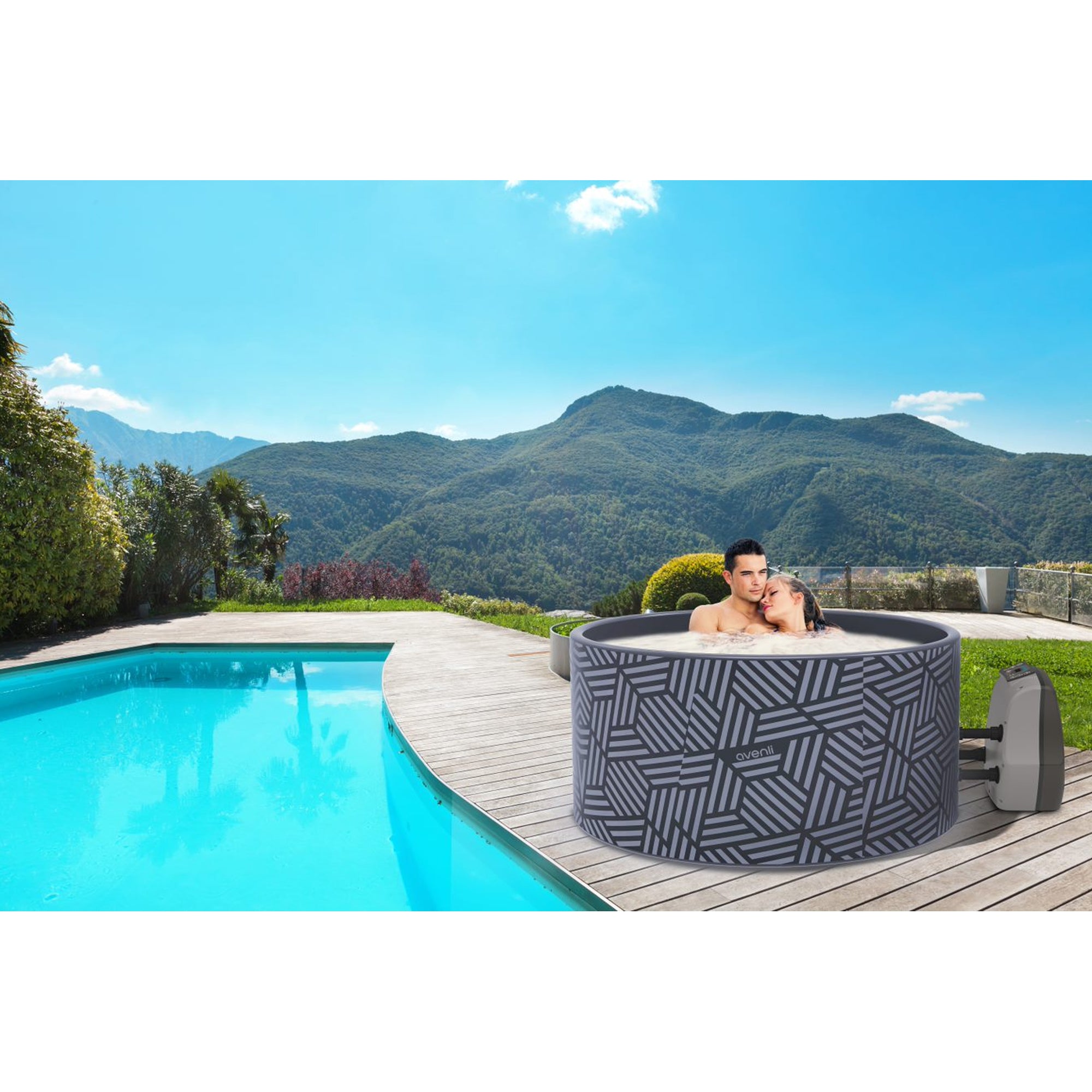 JLeisure Avenli 800L 57in 4 Person Inflatable Hot Tub Victory Spa (For Parts) - VMInnovations