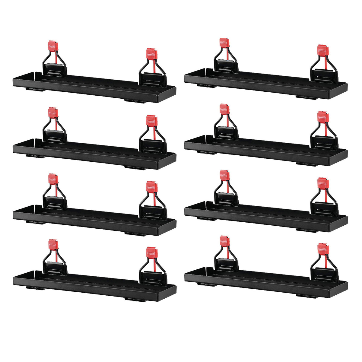 Rubbermaid Outdoor Metal Backyard Shed Accessories Shelf, Individual (8 Pack)
