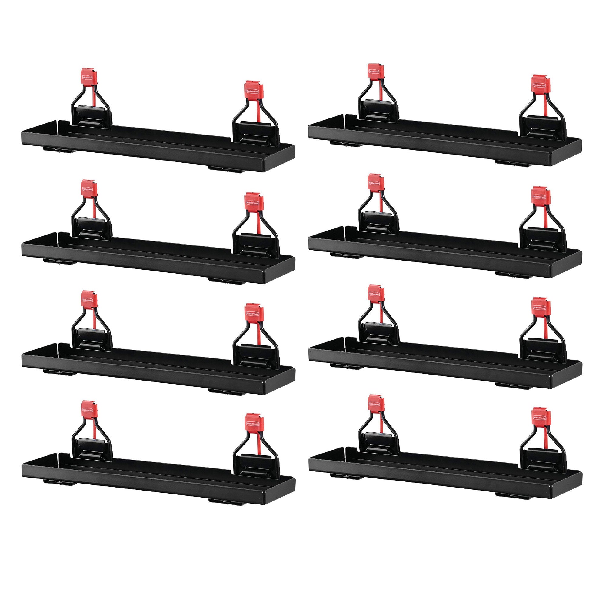 Rubbermaid Outdoor Metal Backyard Shed Accessories Shelf, Individual (8 Pack) - VMInnovations